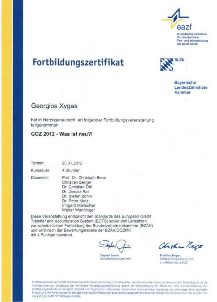 Zertifikat Diagnoseauswertung, Therapieplanung- und Management